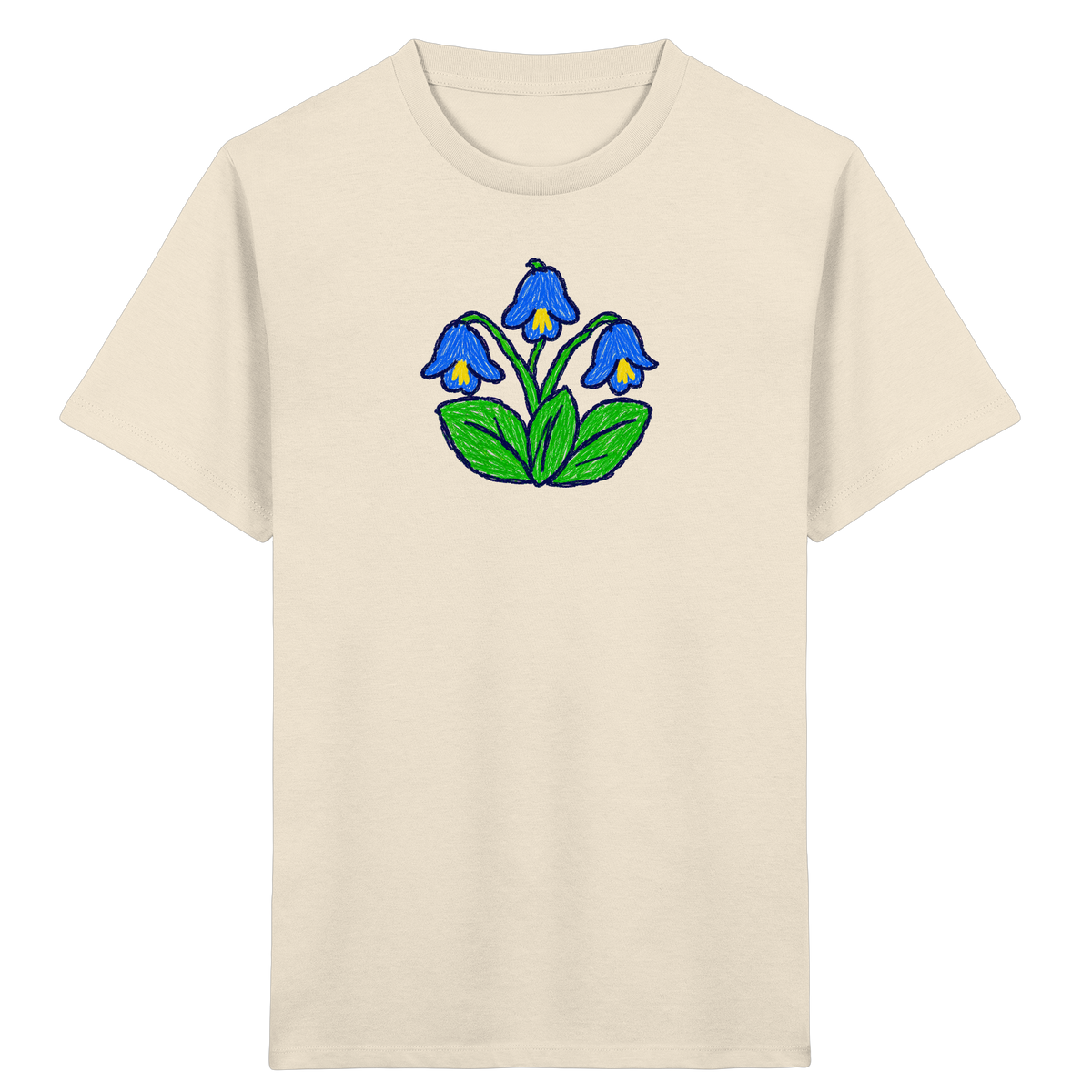 Kritzel Glockenblume Kinder Shirt - Kinder Bio T-Shirt
