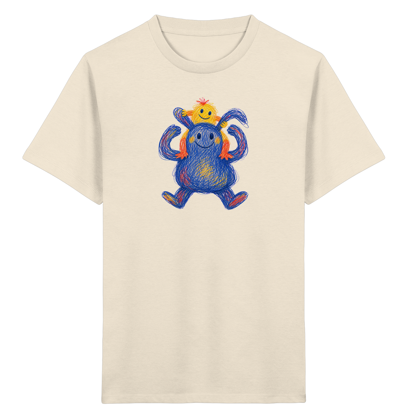 Huckepack Monster Kinder T-Shirt - Kinder Bio T-Shirt