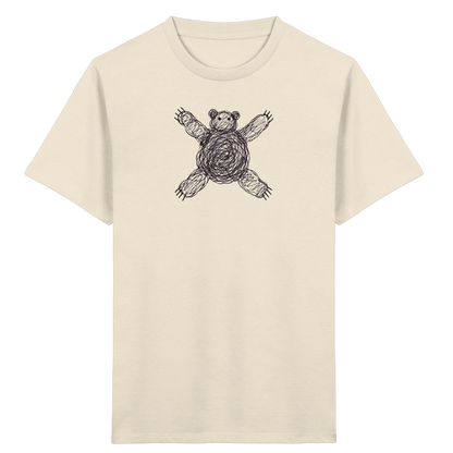 Bär von oben gezeichnet - Kinder Bio T-Shirt