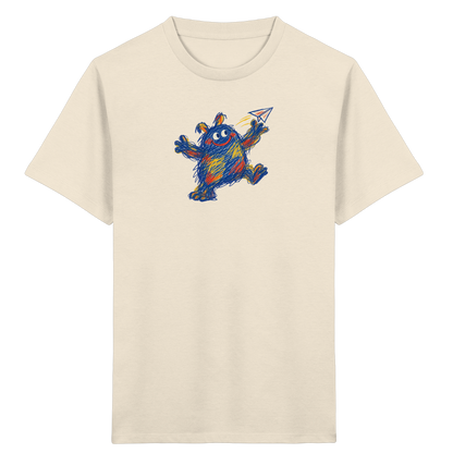 Papierfliegerwerfer Kritzelmonster Kinder Shirt - Kinder Bio T-Shirt