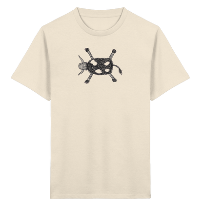 Kuh von oben gezeichnet - Kinder Bio T-Shirt