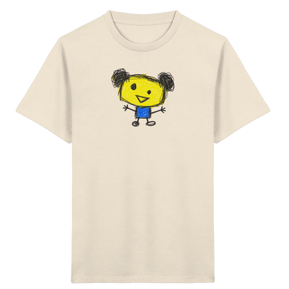 Kritzelkopf mit Doppeldutt - Kinder Bio T-Shirt