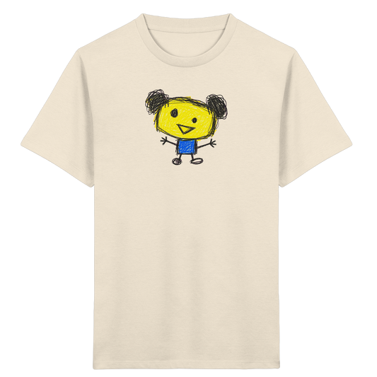 Kritzelkopf mit Doppeldutt - Kinder Bio T-Shirt