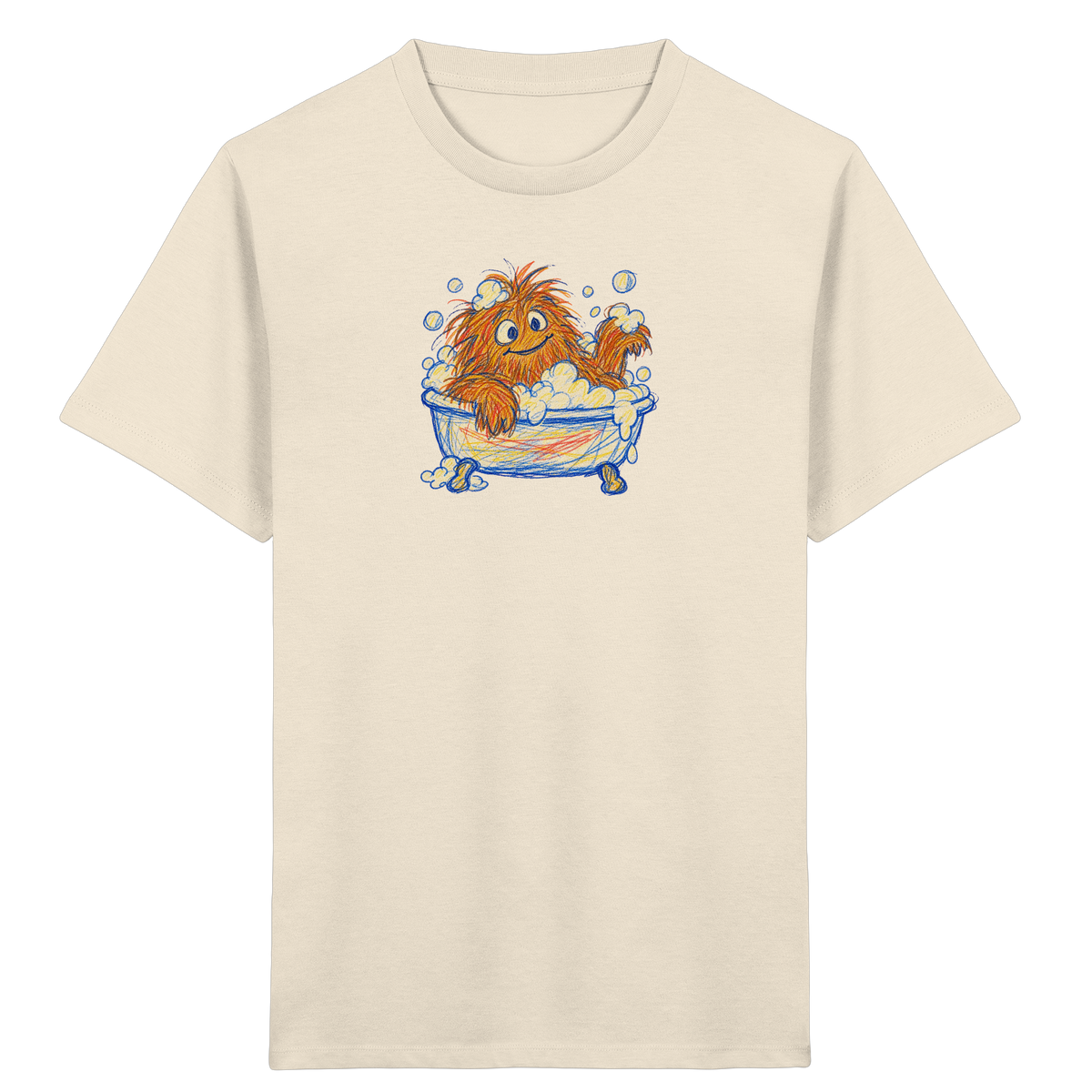 Badewannenzottel im Schaumbad - Kinder Bio T-Shirt