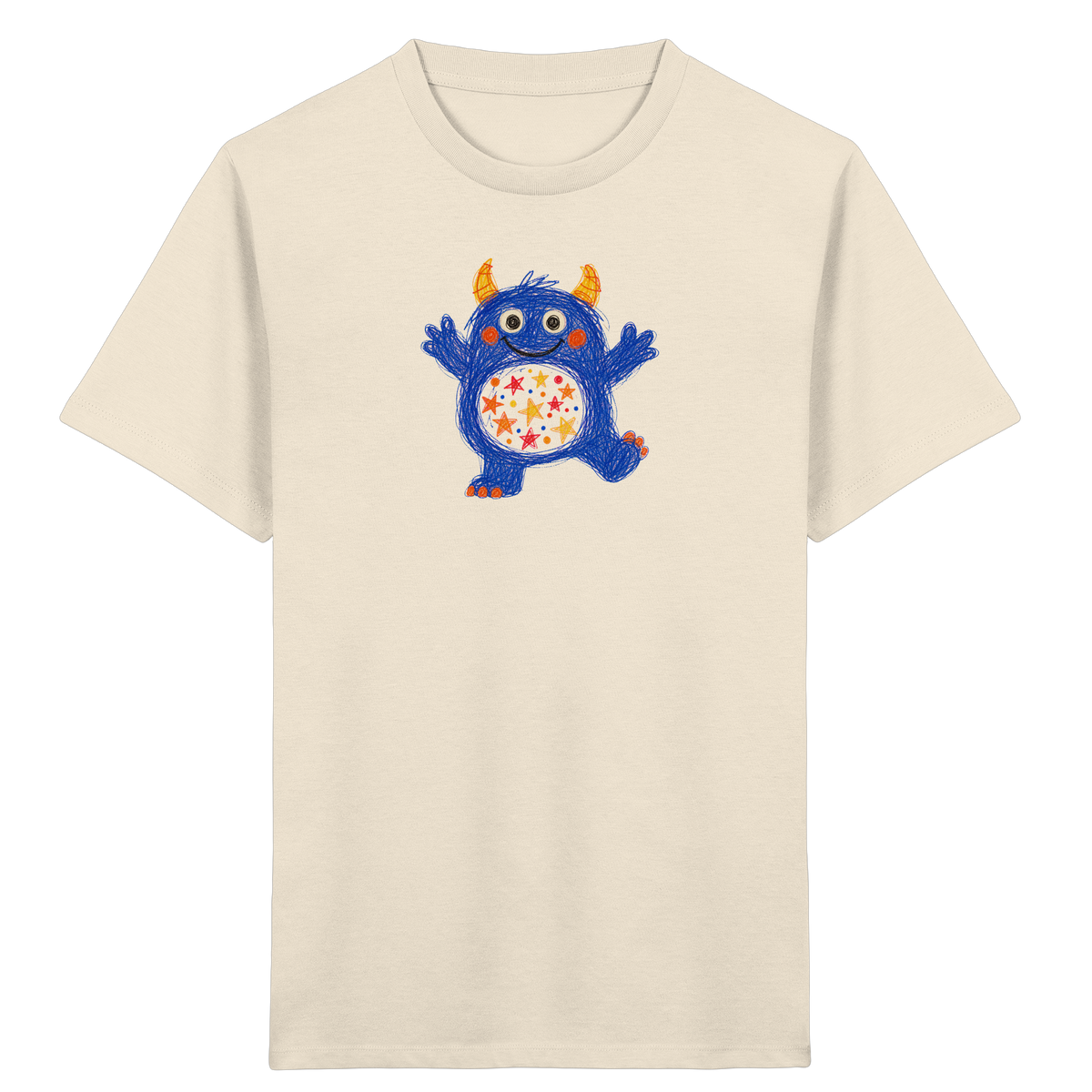 Funkelbauch Kritzelmonster Shirt - Kinder Bio T-Shirt
