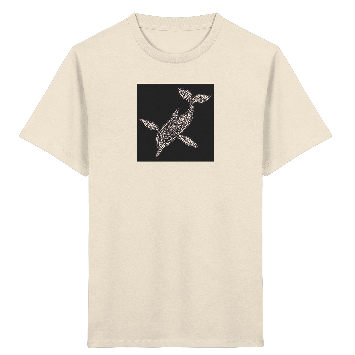 Delfin von oben - Kinder Bio T-Shirt
