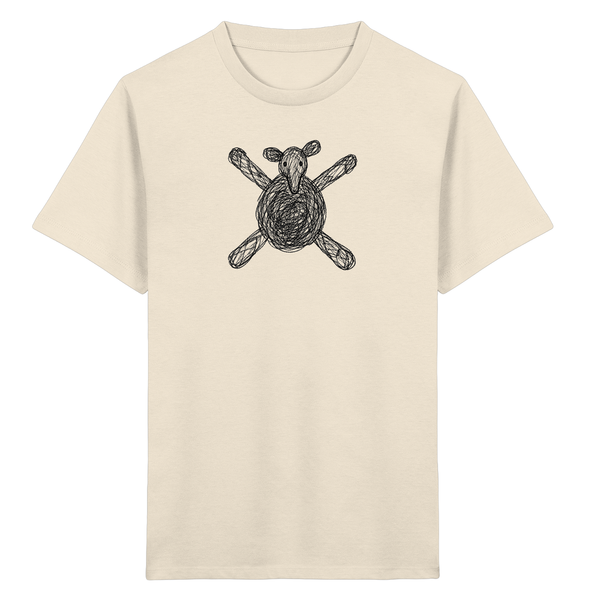 Tapir von oben gezeichnet - Kinder Bio T-Shirt