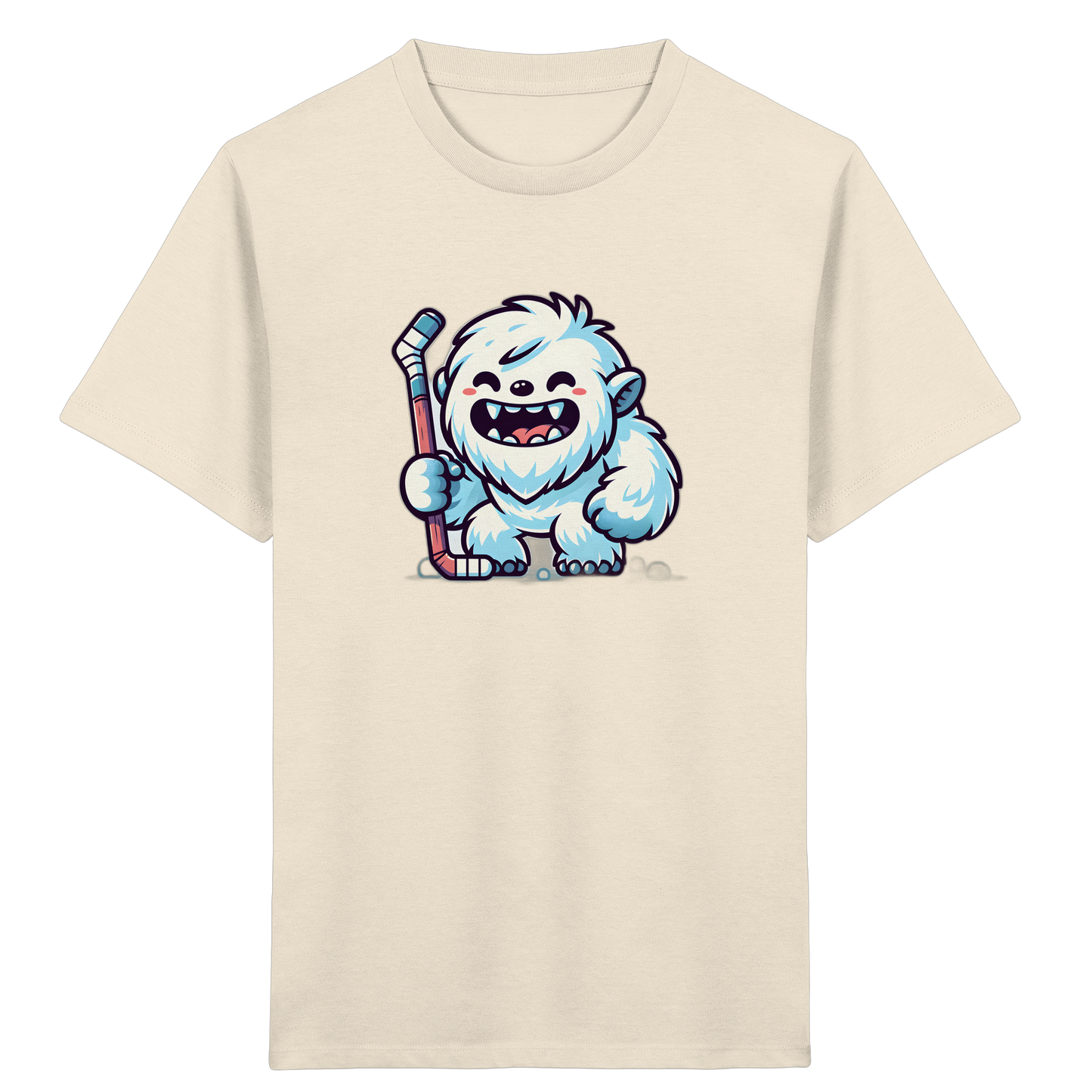 Yeti Eishockey: Fröhliches Kinder T-Shirt