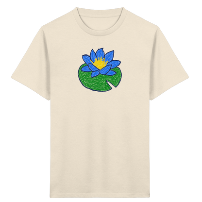 Kritzel Wasserlilie Kinder Shirt - Kinder Bio T-Shirt