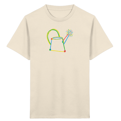 Bunte Kreide Gießkanne Kinder - Kinder Bio T-Shirt