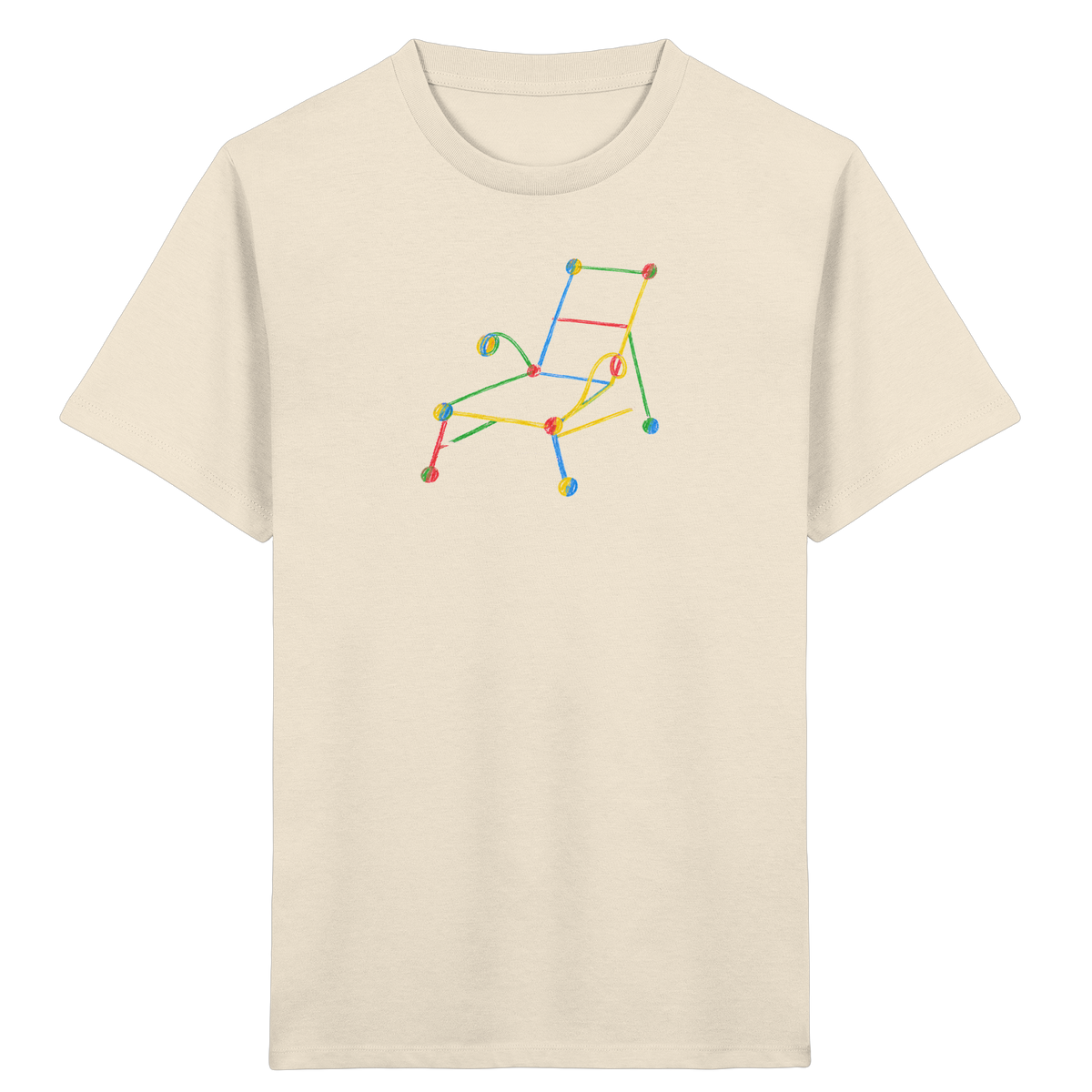 Bunte Liege mit Farbpunkten - Kinder Bio T-Shirt