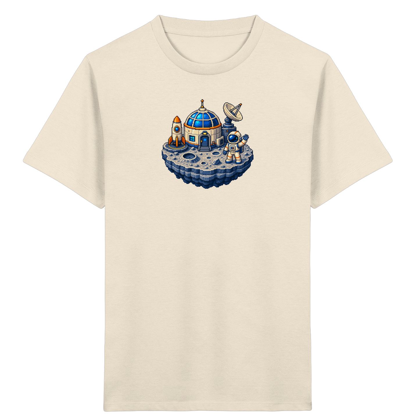 Coole Pixel Mondbasis Kinder T-Shirt - Kinder Bio T-Shirt
