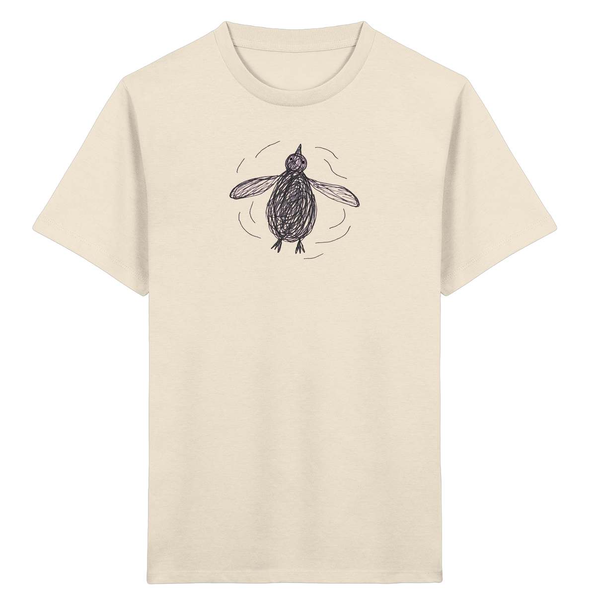 Pinguin von oben - Kinder Bio T-Shirt