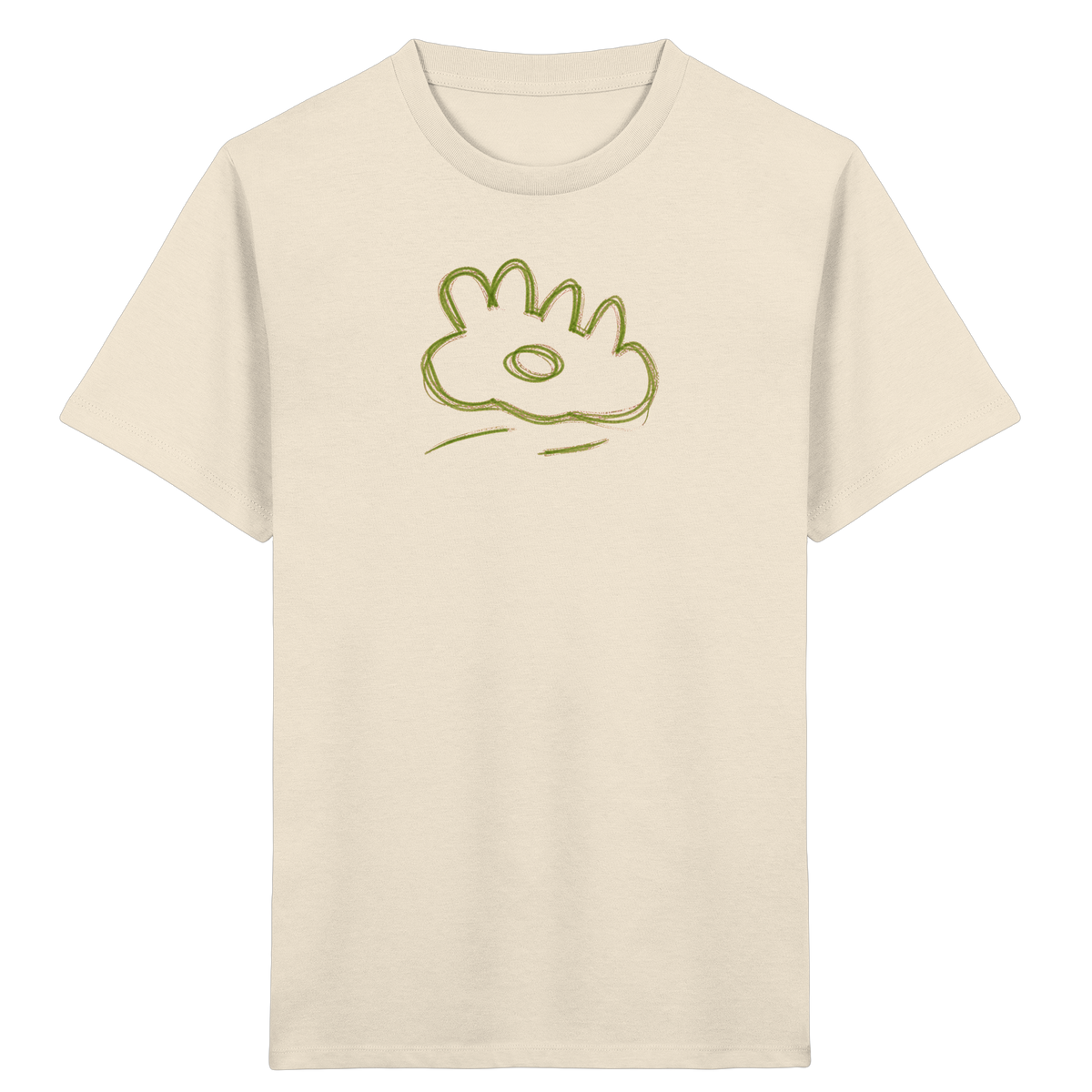 Grüne Wackelwolke Kinder T-Shirt - Kinder Bio T-Shirt