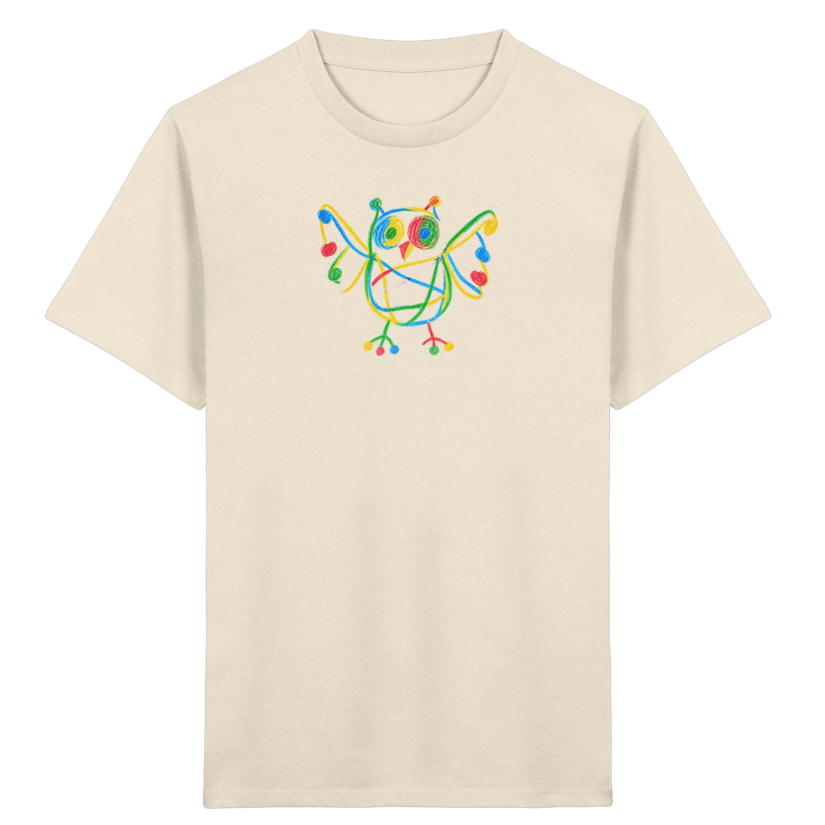 Farbpunkt Eule Kinder Shirt - Kinder Bio T-Shirt