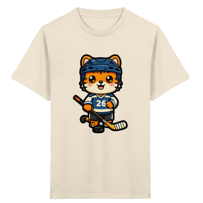 Tiger Eishockey Spieler Kinder T-Shirt - Kinder Bio T-Shirt