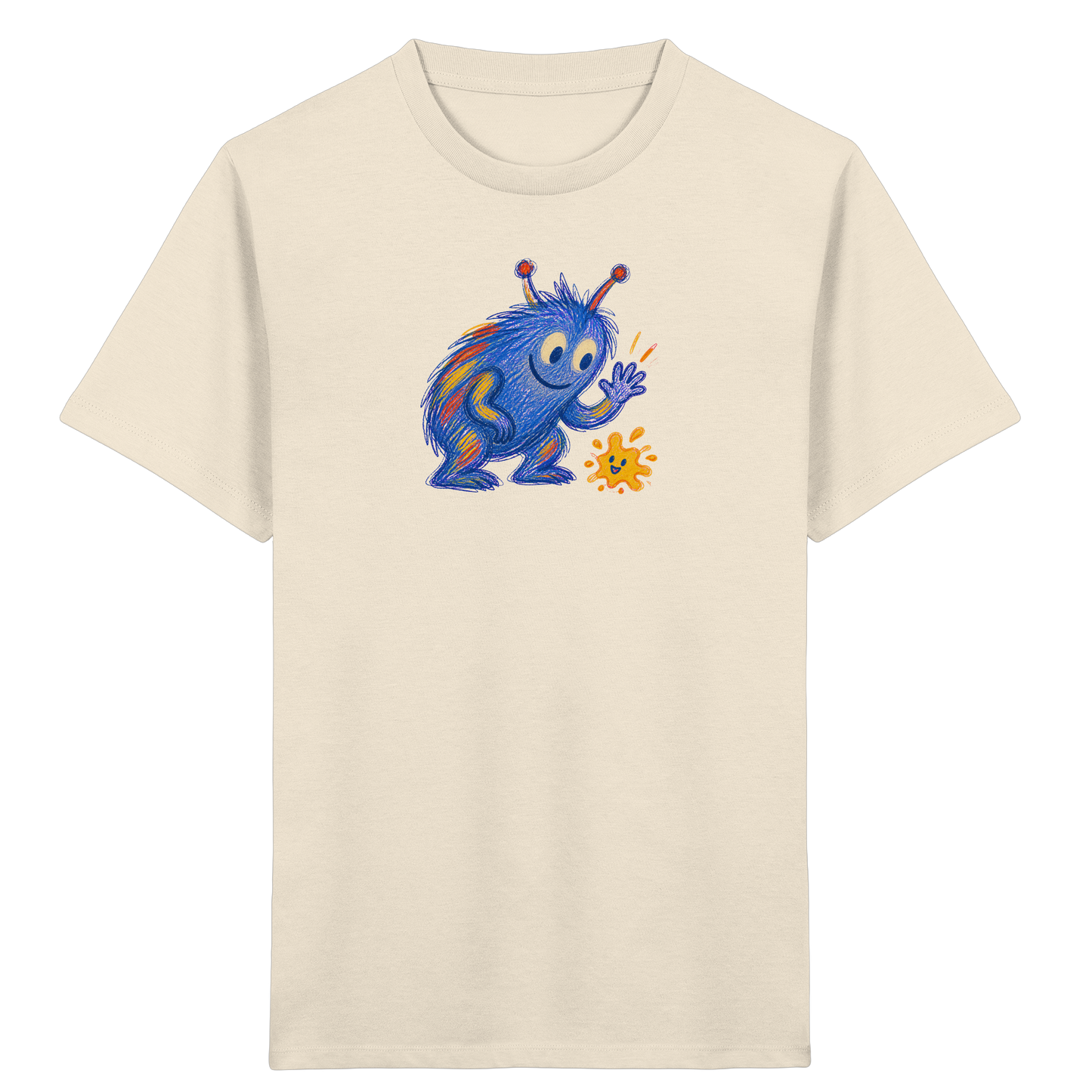 Klecksfreund Monster Kinder T-Shirt - Kinder Bio T-Shirt
