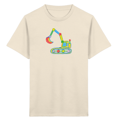 Bunter Punkt Bagger - Kinder Bio T-Shirt