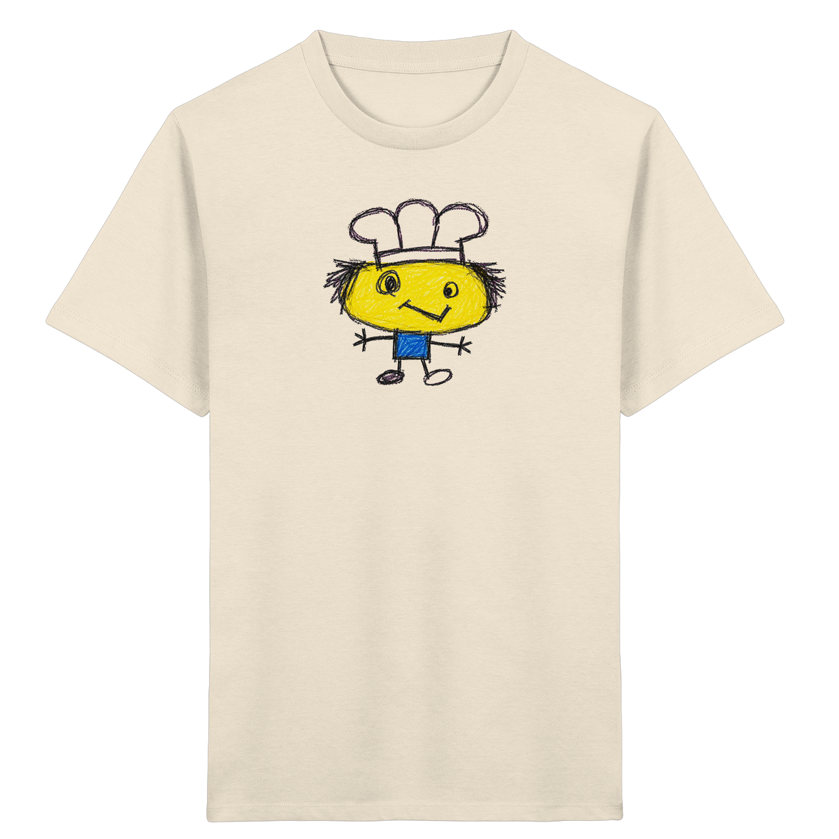 Kritzelkopf mit Kochmütze - Kinder Bio T-Shirt