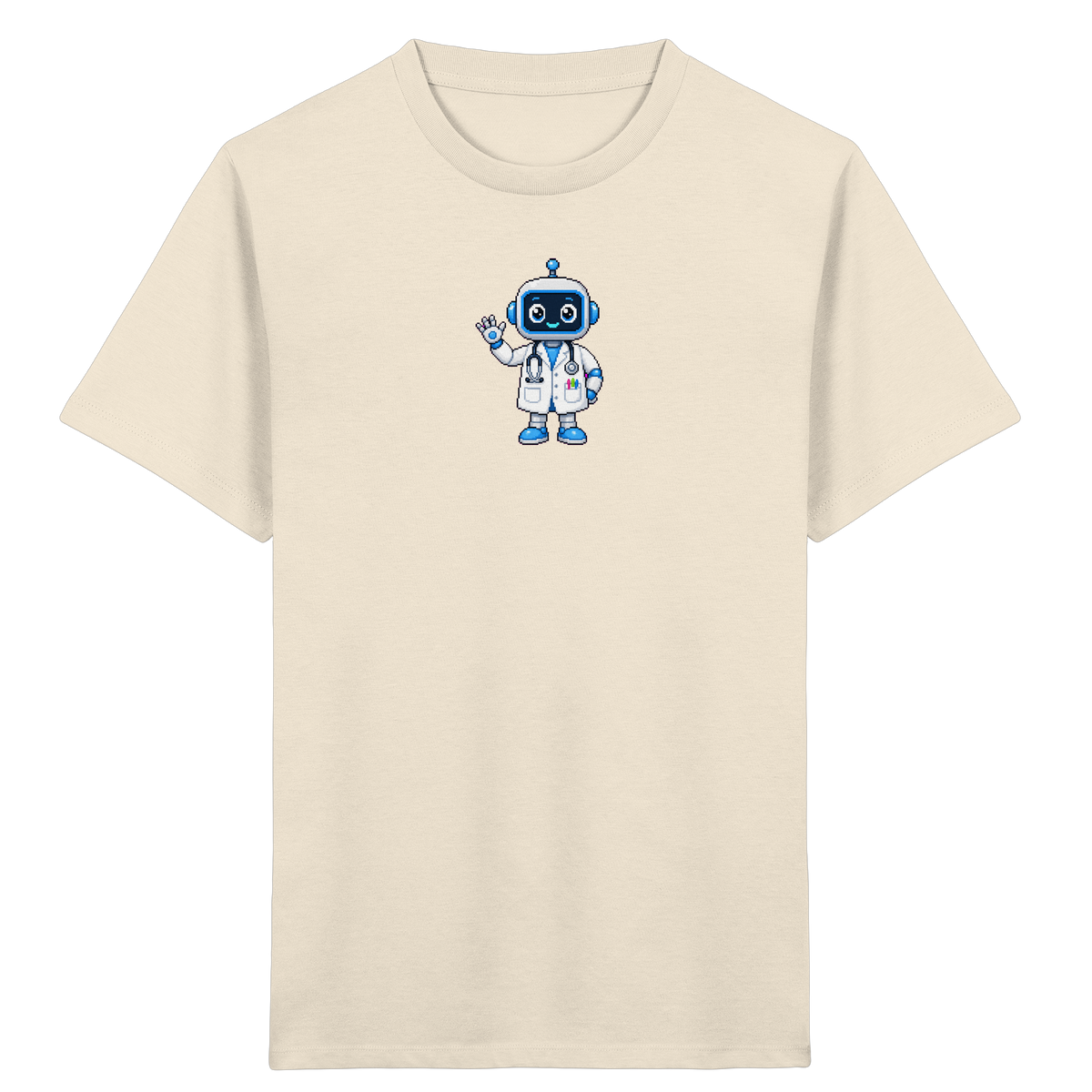 Pixel Roboter T-Shirt: Freundlich und cool - Kinder T-Shirt