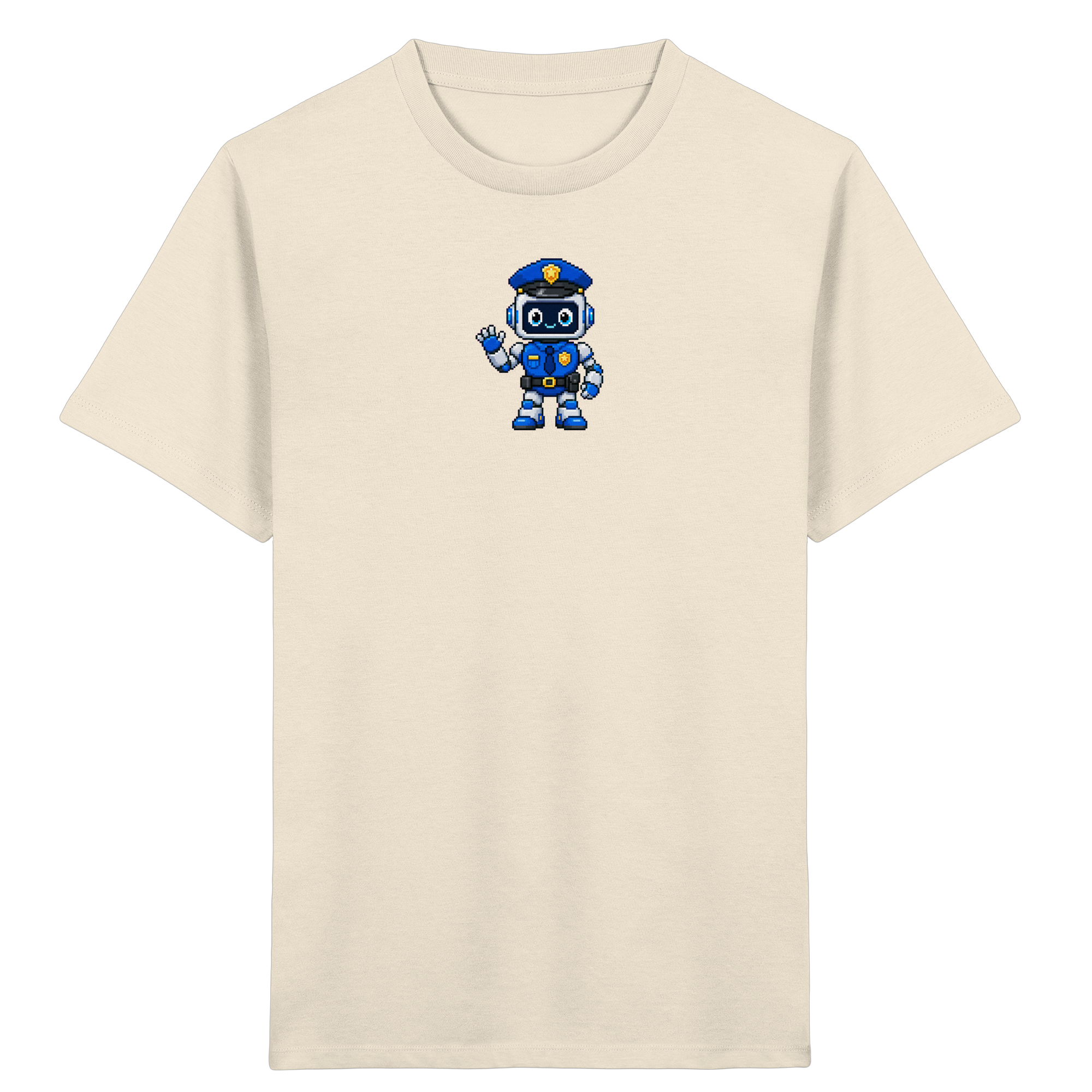 Pixel-Roboter-Polizei Kinder-T-Shirt