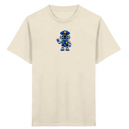 Pixel Roboter Polizei: Winkendes Kinder-T-Shirt - Kinder T-Shirt
