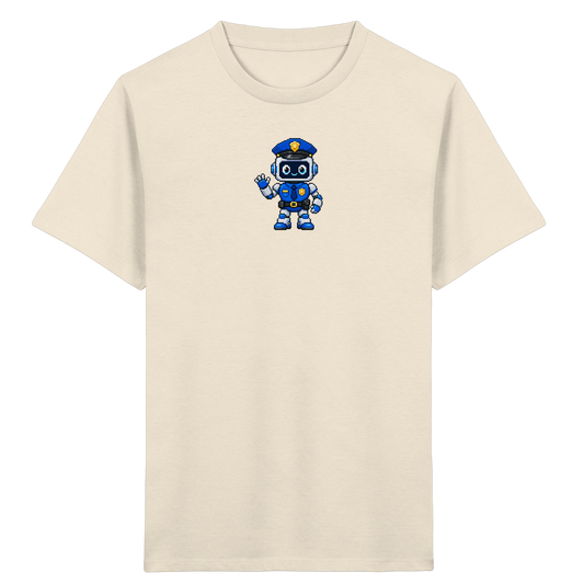 Pixel Roboter Polizei: Winkendes Kinder-T-Shirt - Kinder T-Shirt