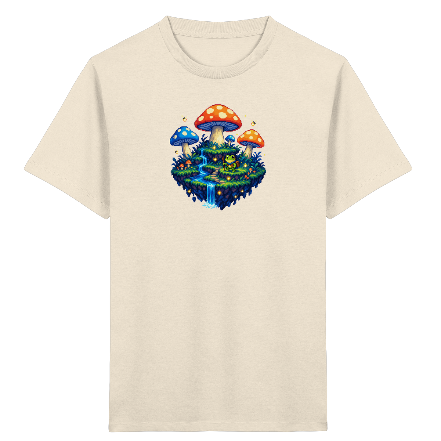 Magisches Pixel Abenteuer Frosch Shirt - Kinder Bio T-Shirt