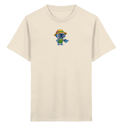 Pixel Roboter T-Shirt: Freundlicher Look - Kinder T-Shirt