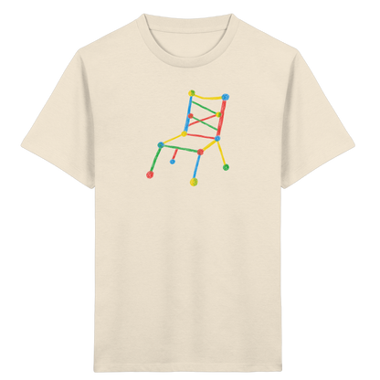 Bunter Kritzelstuhl für Kinder - Kinder Bio T-Shirt