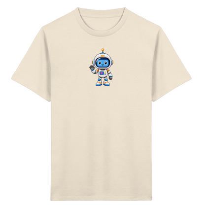 Roboter-Astronaut: Pixel-Herz-Weltraum-Shirt - Kinder T-Shirt