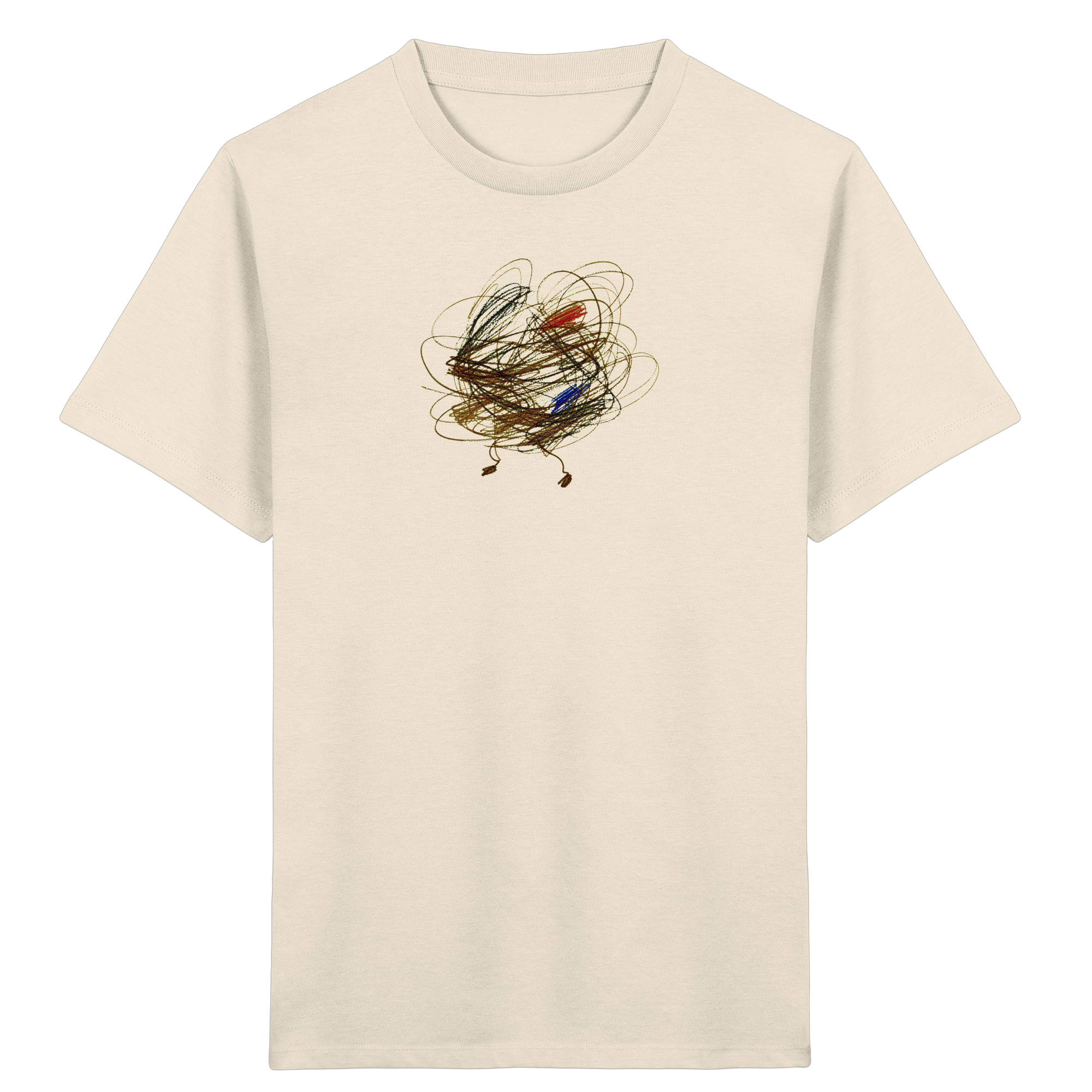 Kinder Bio T-Shirt mit abstraktem Vogel-Motiv