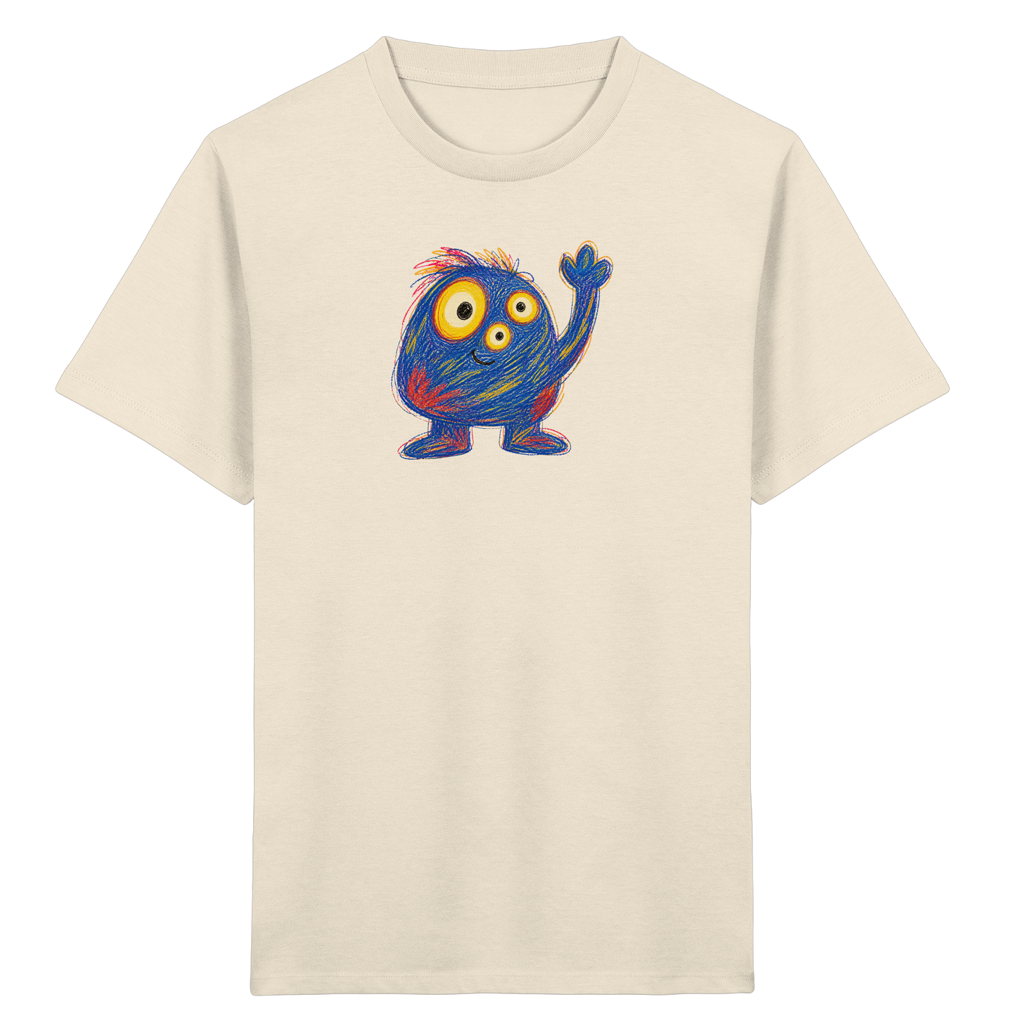 Dreiäuglein winkt fröhlich - Kinder Bio T-Shirt