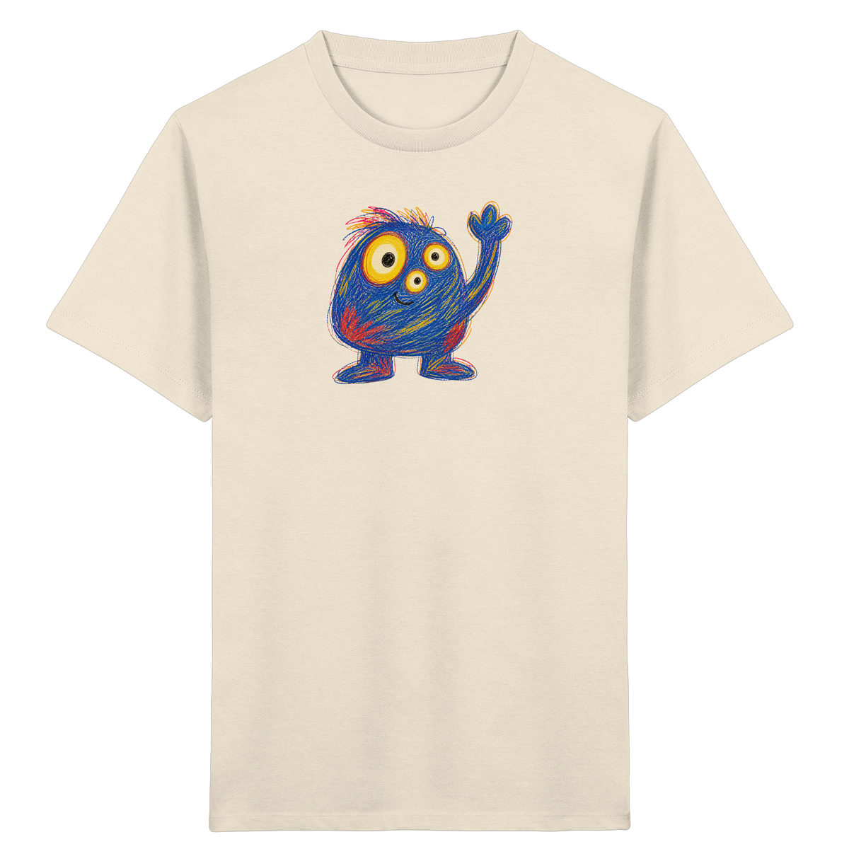 Dreiäuglein winkt fröhlich - Kinder Bio T-Shirt