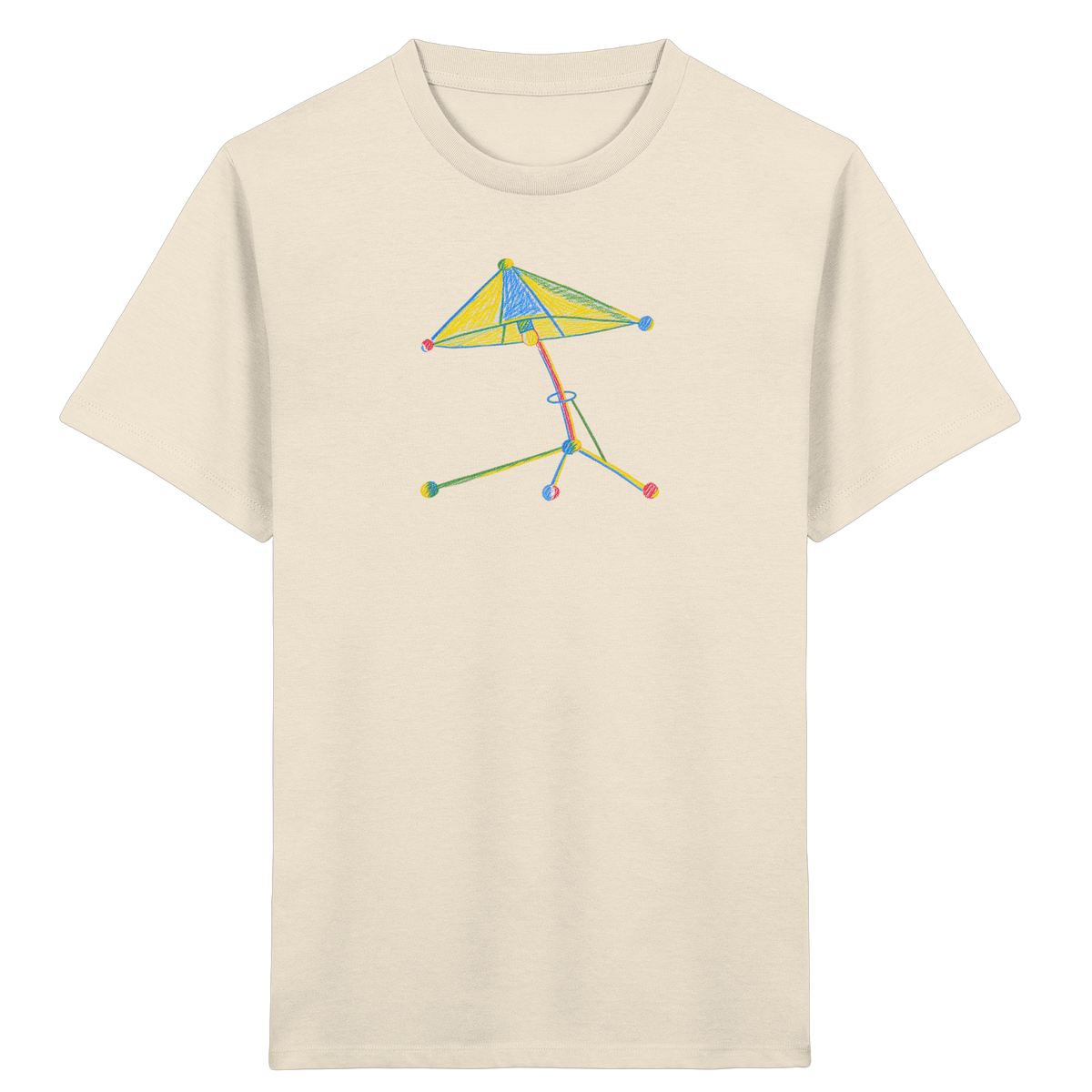 Bunte Farbpunkt Lampe - Kinder Bio T-Shirt