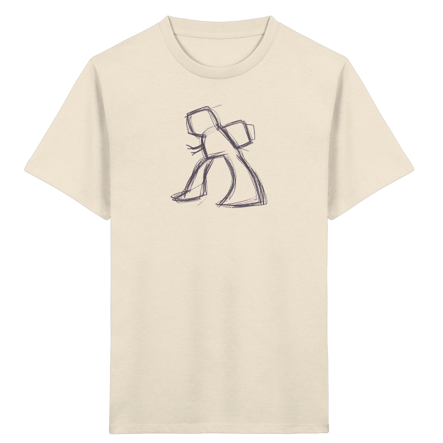 Wackel-T-Rex mit Ranzen - Kinder Bio T-Shirt