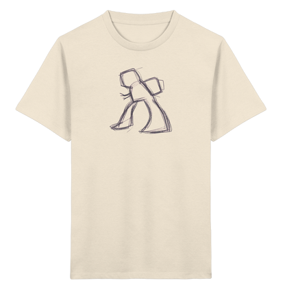 Wackel-T-Rex mit Ranzen - Kinder Bio T-Shirt