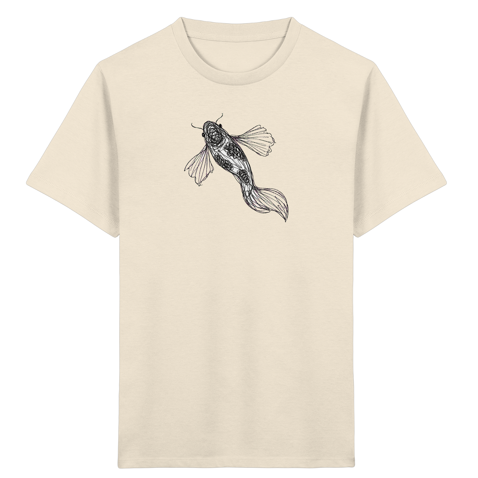 Kinder-T-Shirt mit Koi von oben