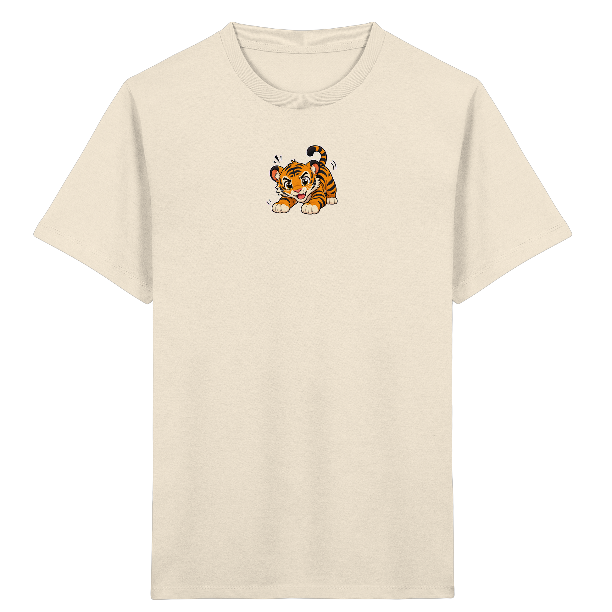 Verspielter Tiger: Fröhliches Kinder T-Shirt - Kinder Bio T-Shirt