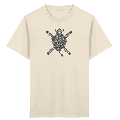 Bison von oben - Kinder Bio T-Shirt