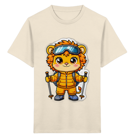 Ski Löwenbaby: Abenteuer auf der Piste! - Kinder Bio T-Shirt