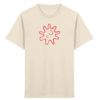 Rote Krakelsonne Kinder T-Shirt - Kinder Bio T-Shirt