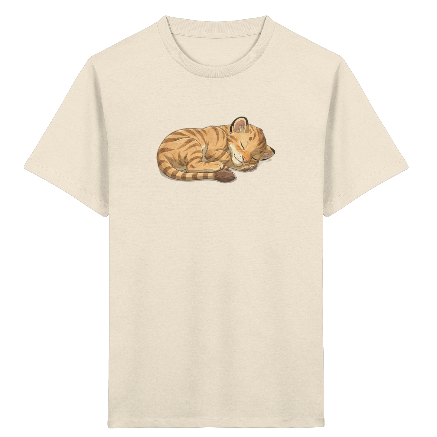 Schlafende Katze: Kuscheliges T-Shirt für Kinder