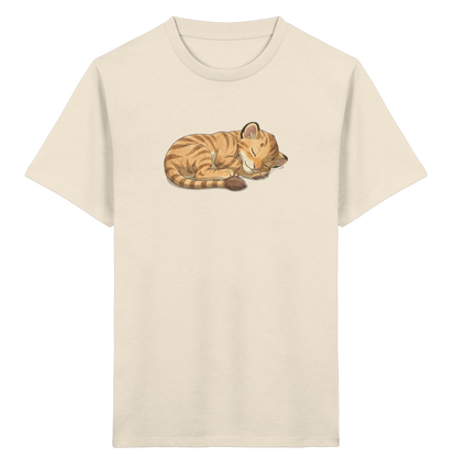 Schlafende Katze Kinder T-Shirt - Kinder Bio T-Shirt