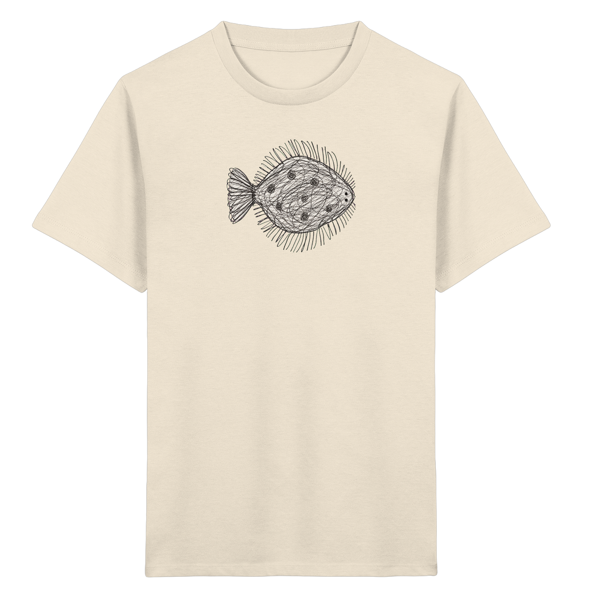 Flunder von oben - Kinder Bio T-Shirt