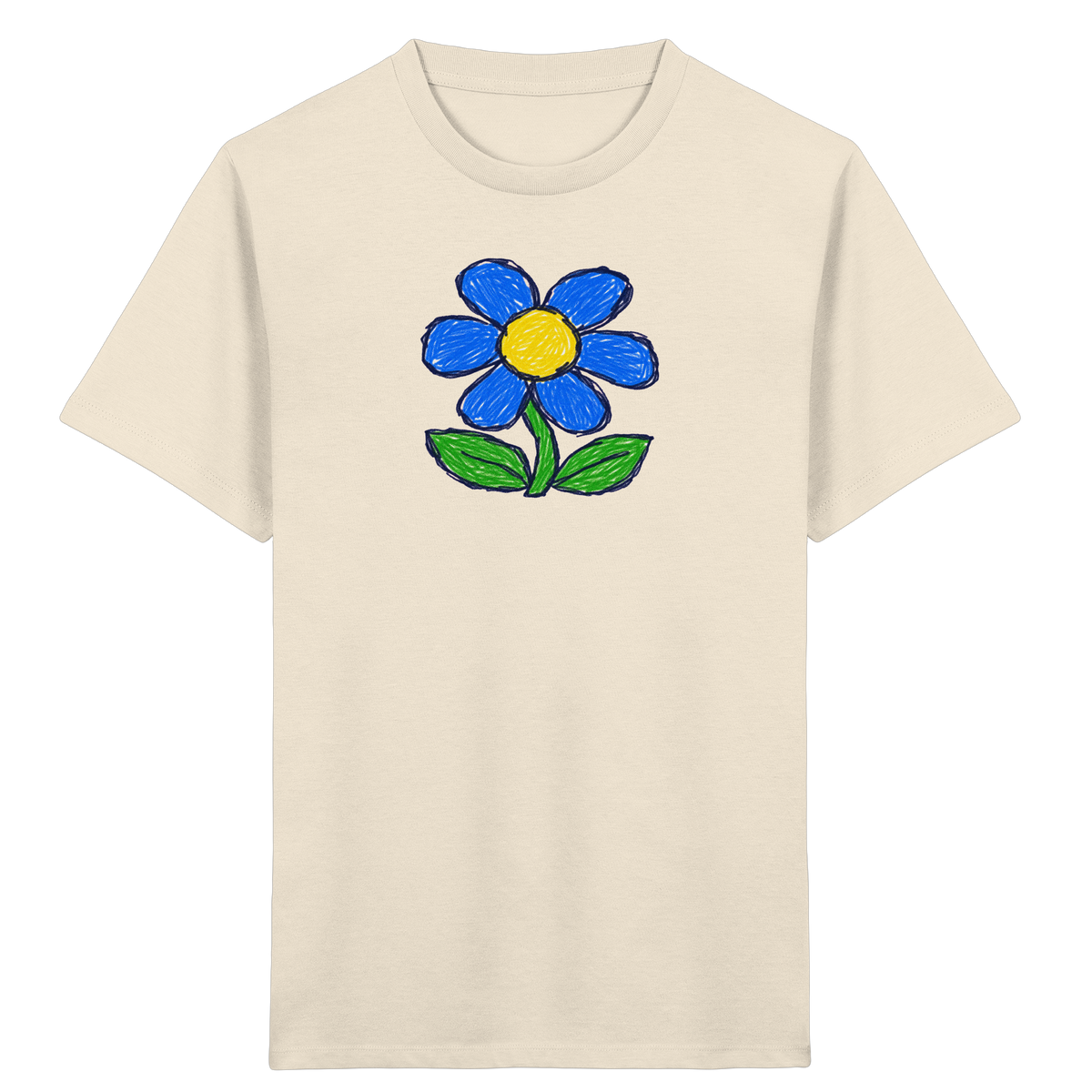 Kritzel Gänseblümchen für Kinder - Kinder Bio T-Shirt