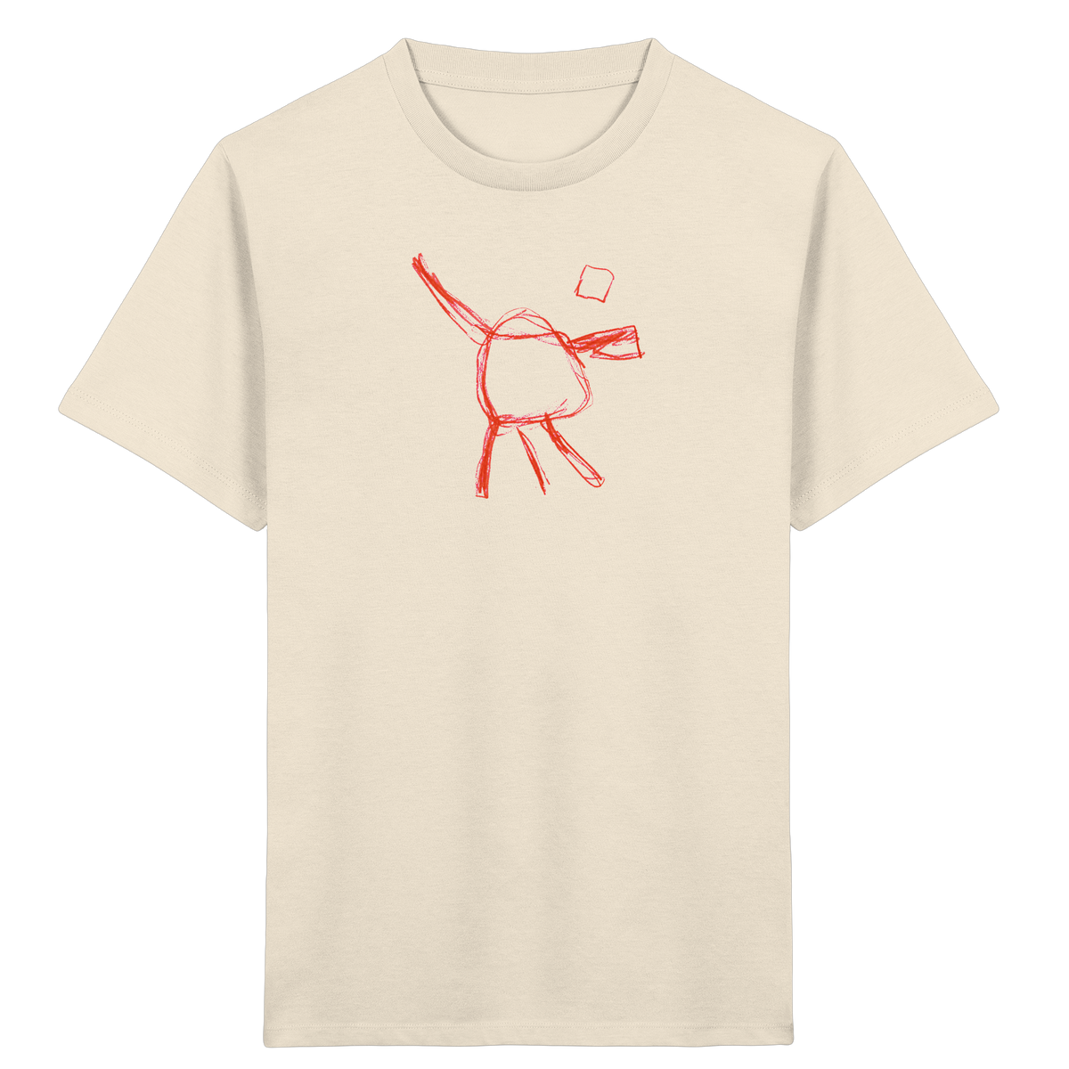 Orange Wackelfigur für Kinder - Kinder Bio T-Shirt