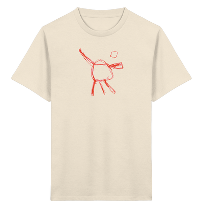 Orange Wackelfigur für Kinder - Kinder Bio T-Shirt