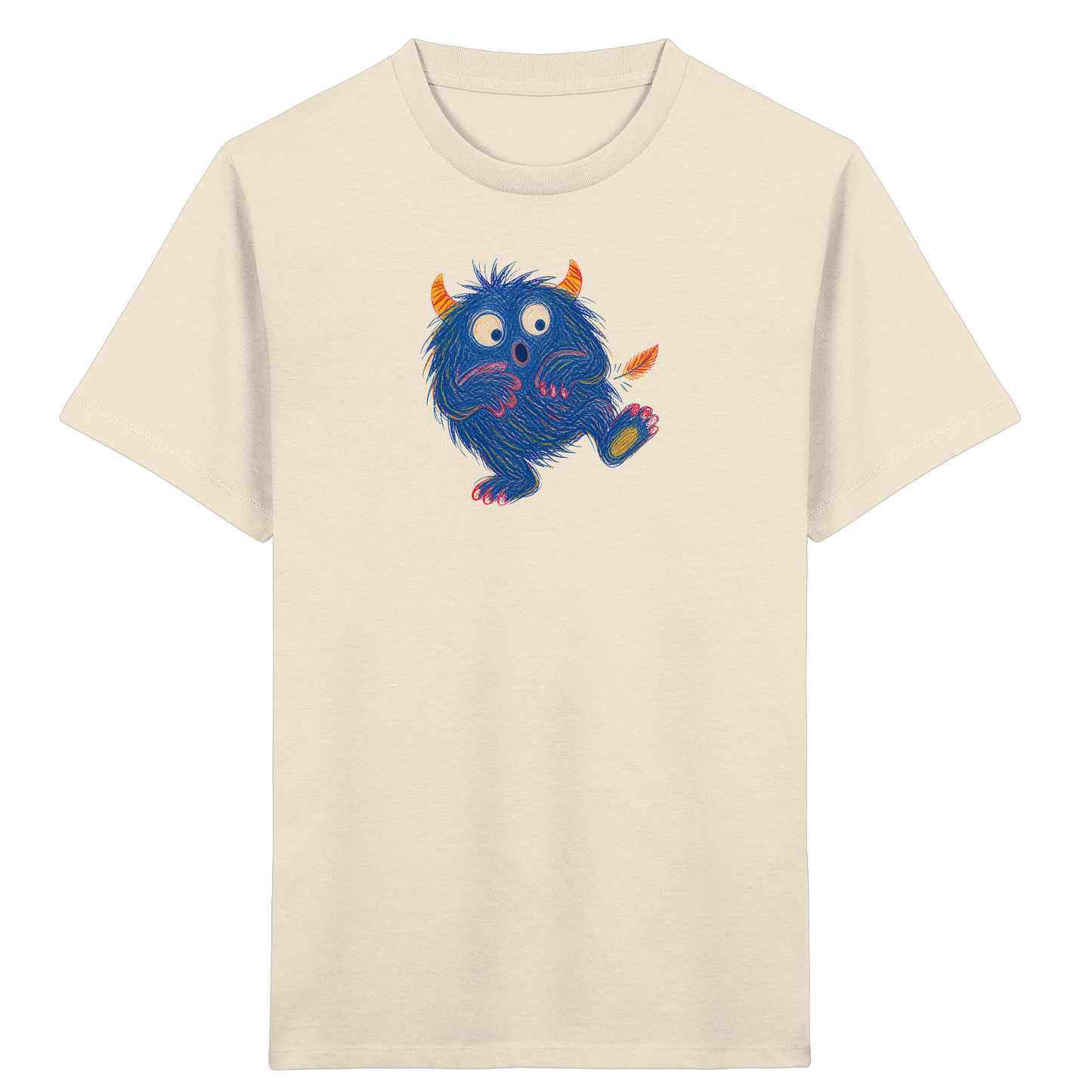 Kitzelzottel lacht im Federkitzel - Kinder Bio T-Shirt