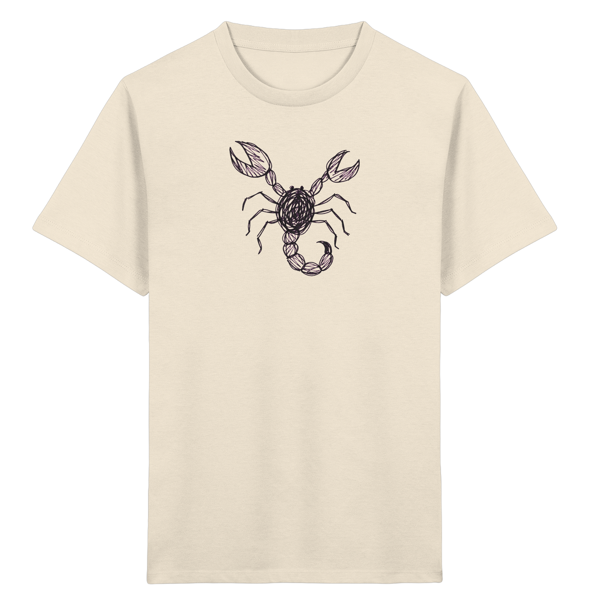 Skorpion von oben gezeichnet - Kinder Bio T-Shirt